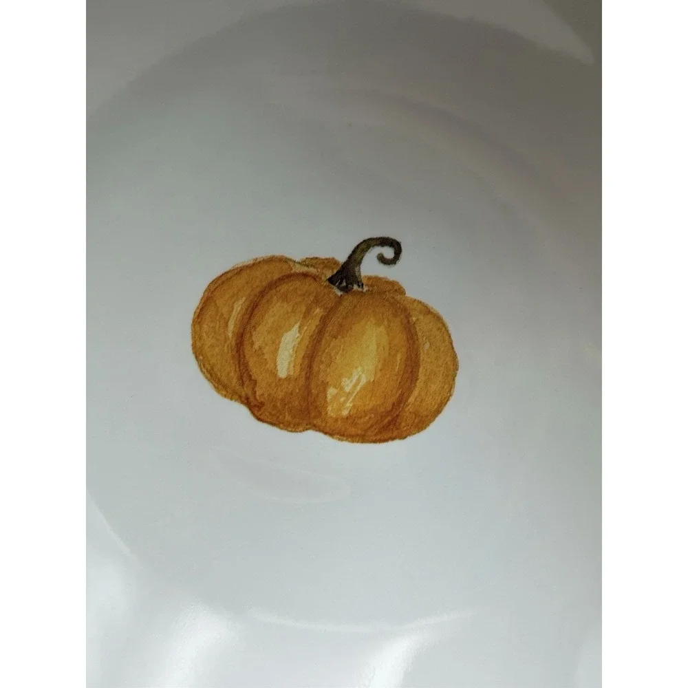 Set 4 Williams Sonoma Sugar Pumpkin Bowls Wavy Edge 5.5
